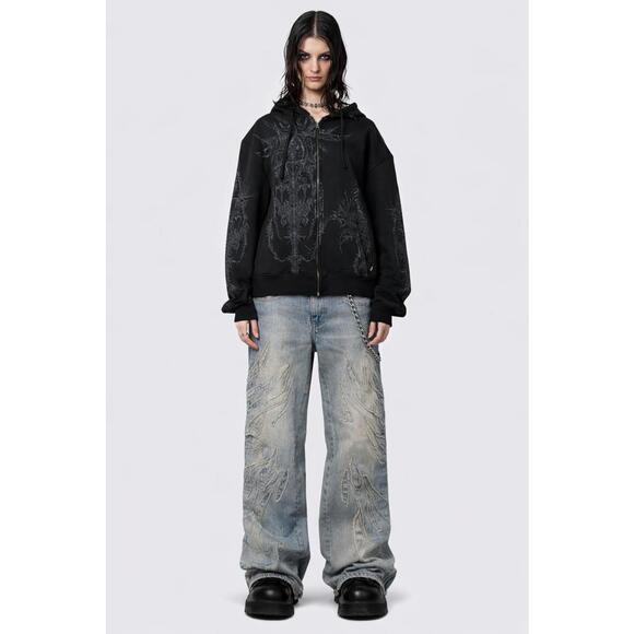 Inferno Stitch Baggy Jeans - Picture 2 of 5